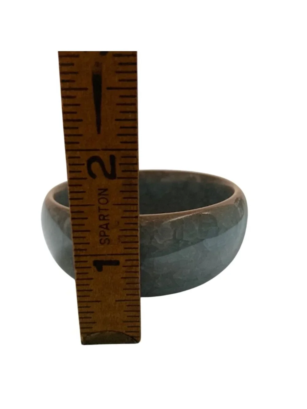 Miniature Crystalline Crackle Glaze Planter For Succulents Or Other Small Plants